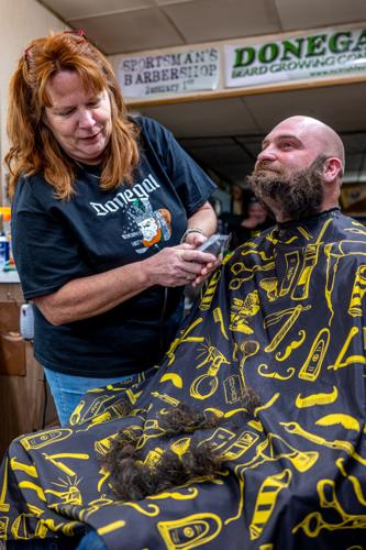 Race to the hairiest face underway after ceremonial Donegal King of