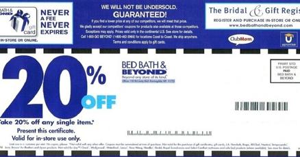Bed bath and beyond november coupon