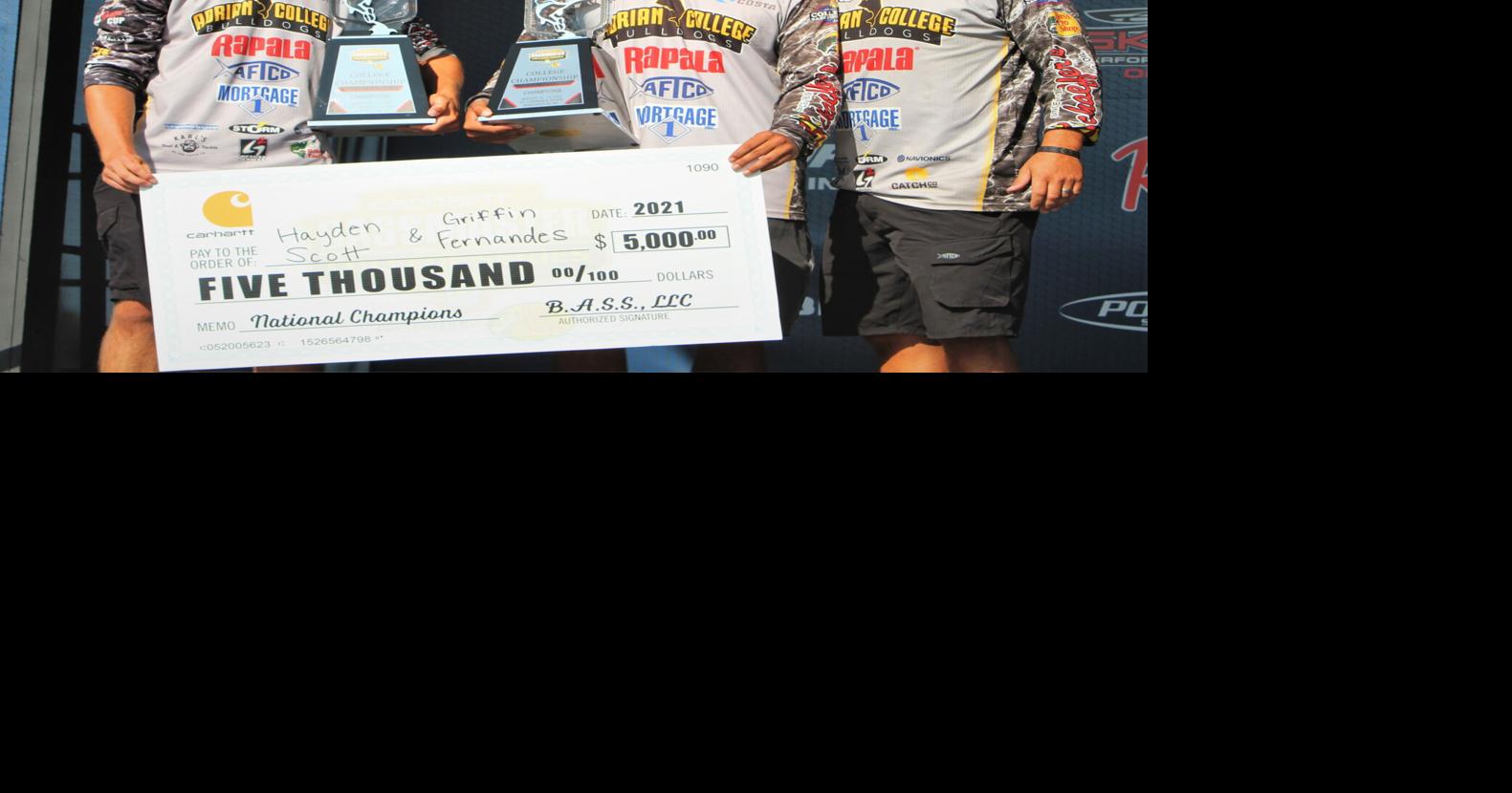 Adrian College duo wins bass fishing competition
