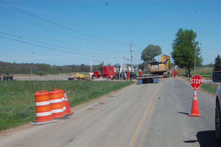 Lowville road closes after digging causes damage