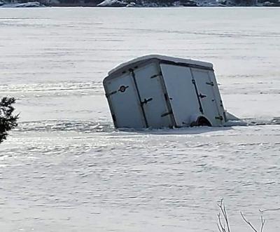 Beware of thin ice. It's cold, but ice not yet safe in most places