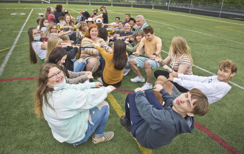Potsdam High School celebrates first day back with outdoor activities