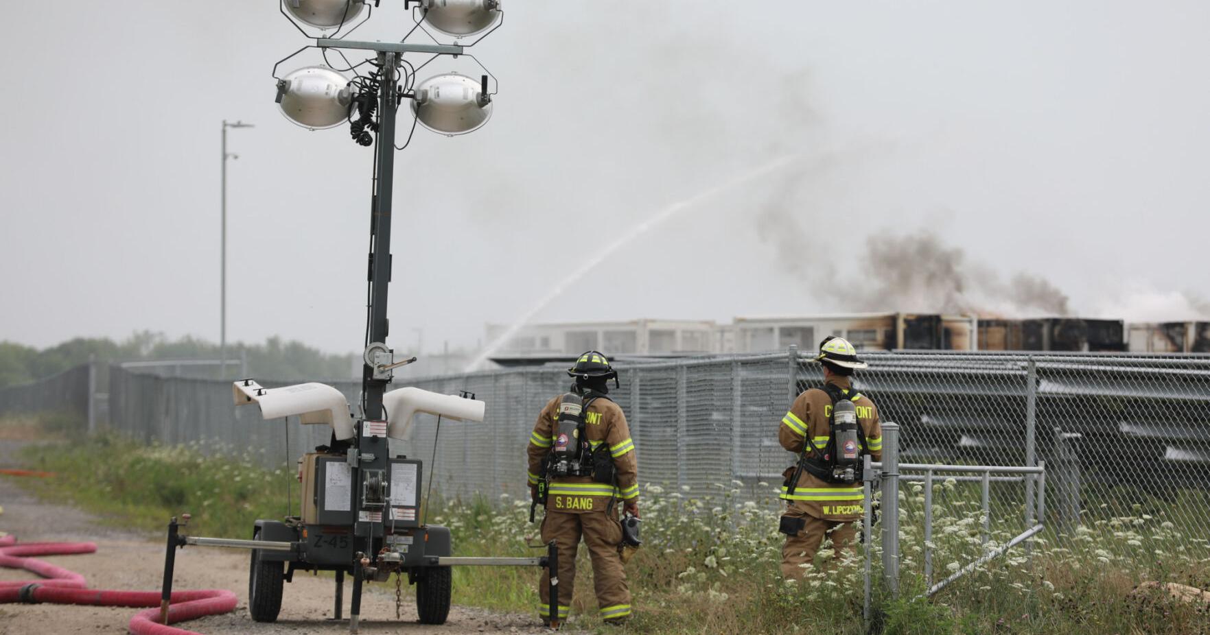 Fire crews return to scene of lithium-battery fire in Chaumont; no immediate health risks to the community - Vimarsana News