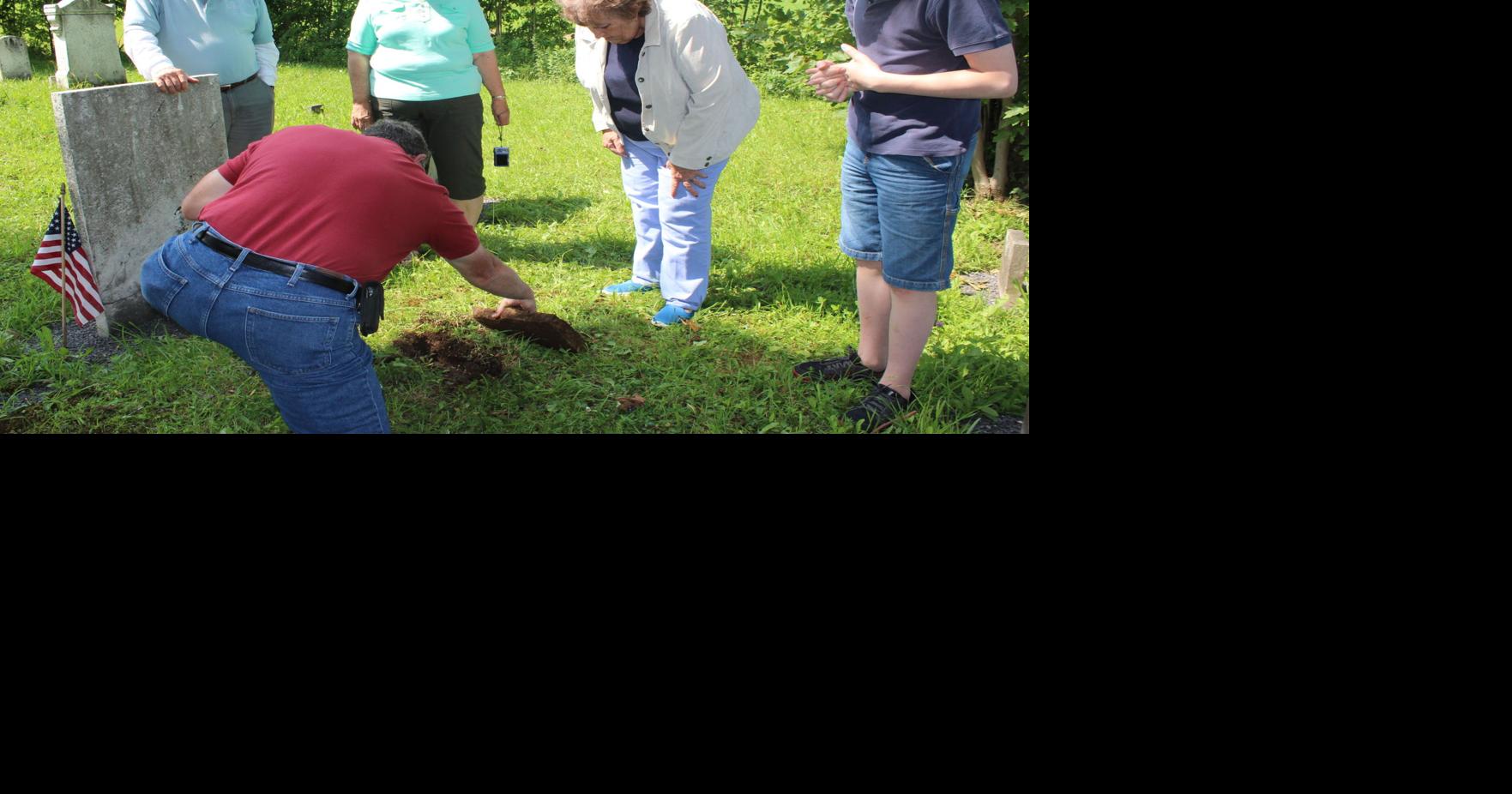 Volunteers working to rehabilitate historic Pinckney Corners Cemetery
