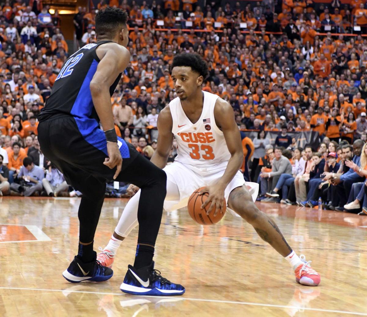 College Basketball Hughes Shows He S Ready For Role In Syracuse S