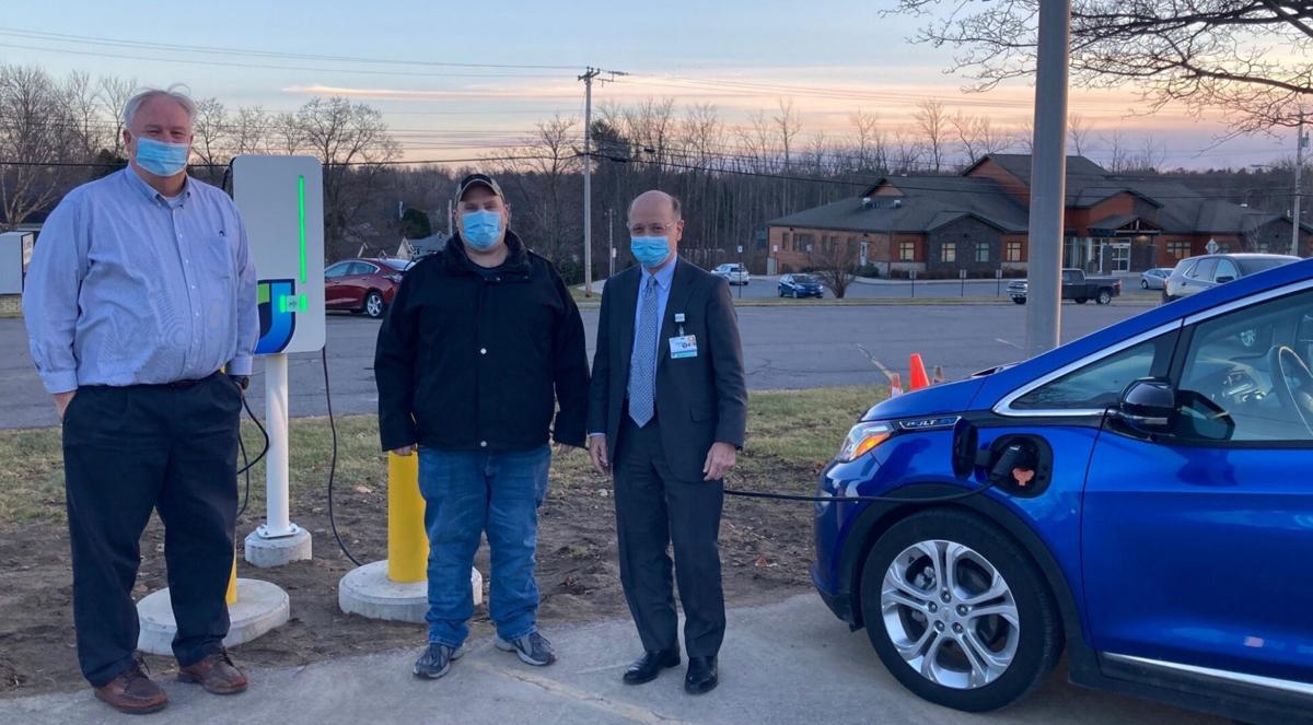 New electric vehicle charging station installed at Massena Hospital