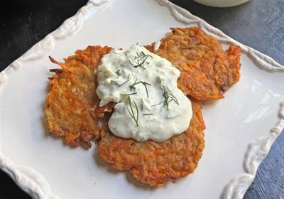 Chef Pati Jinich’s take on latkes comes with a Mexican twist