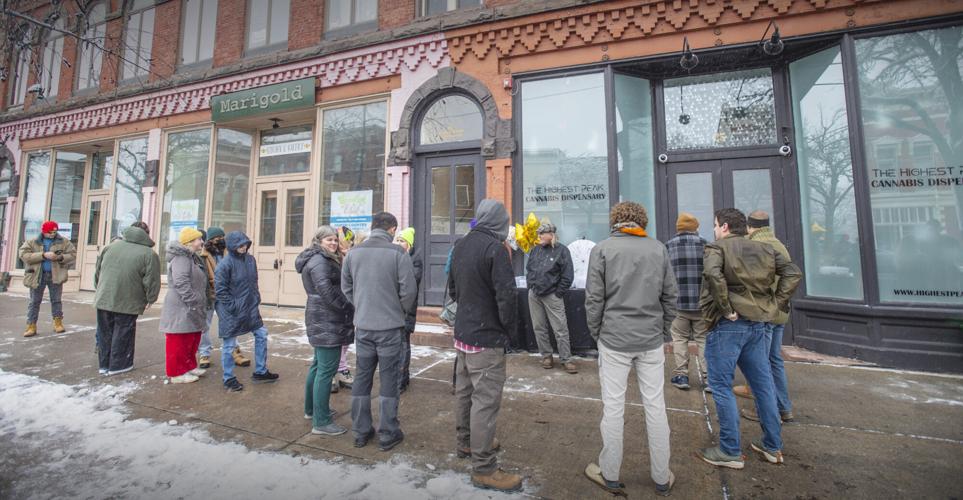 Big crowd on hand as first statelicensed cannabis dispensary in St