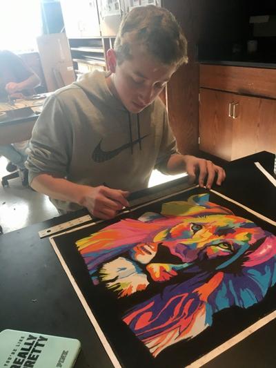 Ib Art Class Student Emphasis Color In Lion Drawing News Nny360 Com Here presented 65+ lion drawing images for free to download, print or share. ib art class student emphasis color in