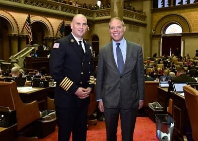 Barclay welcomes Fulton Fire Department Chief to capitol