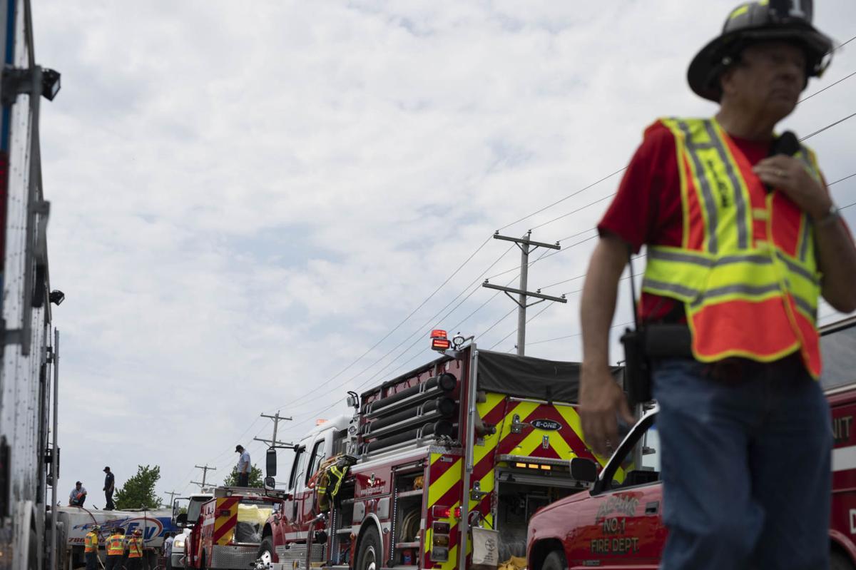 Fuel Truck Flips In Adams Lands Upside Down In Road Witnesses