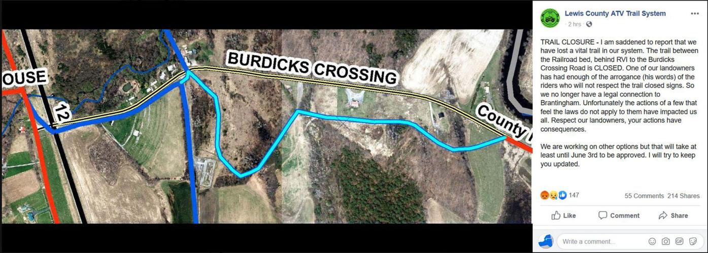 A Lewis County ATV trail lost a section, gained another in the same day Lewis County News