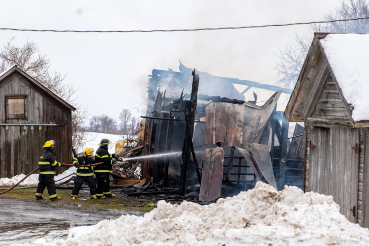 Mostly empty barn a total loss in Ellisburg fire Jefferson County