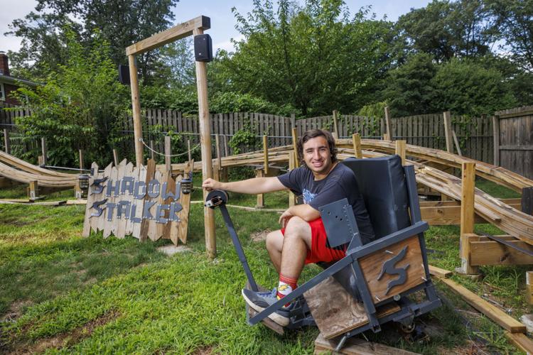 Who wouldn't want this at-home backyard roller coaster?