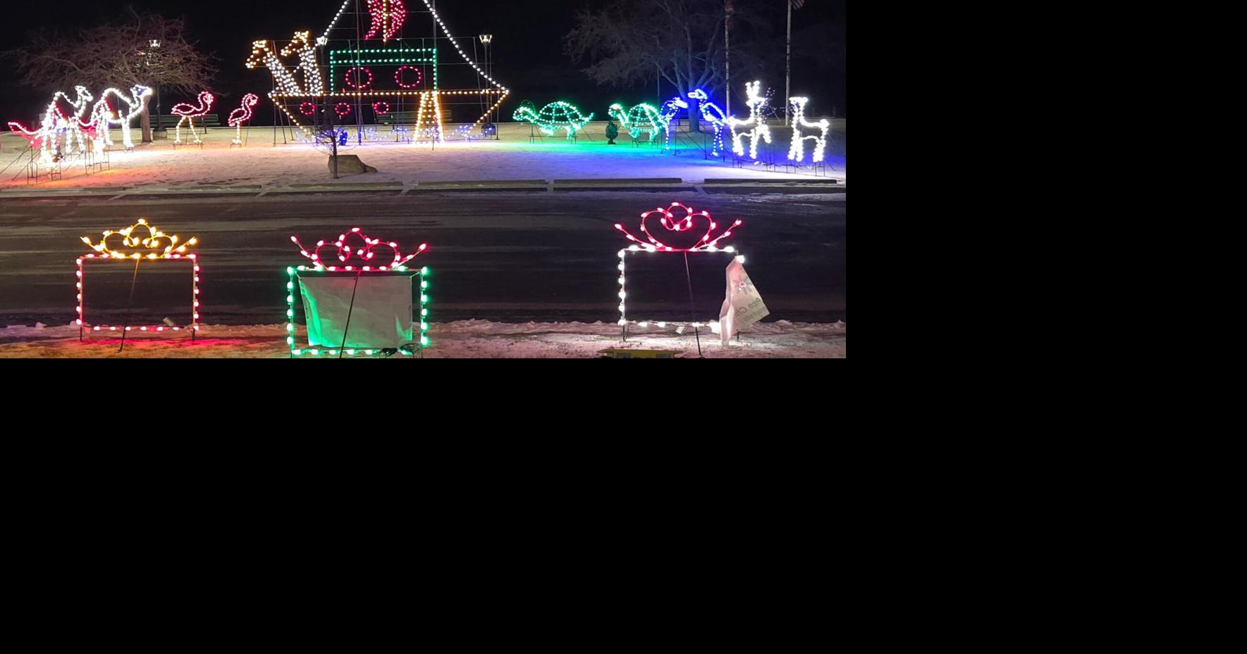 Holiday lights on display at Morristown’s Bayside Park