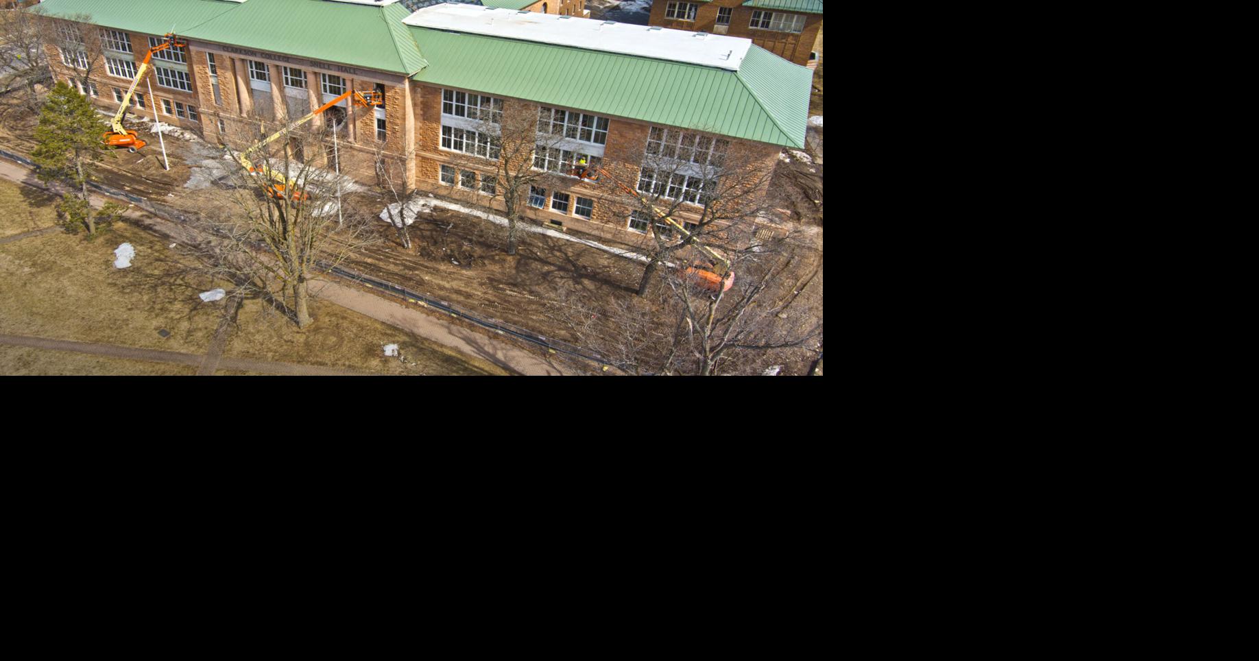 PHOTO: Renovations underway at Snell Hall in Potsdam | St. Lawrence ...