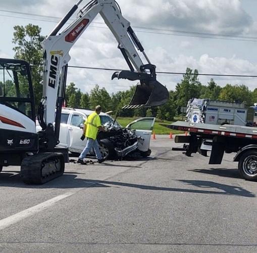 Two injured in Hammond crash involving dump truck and car on Tuesday