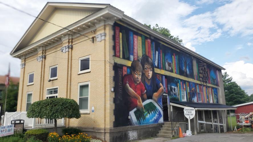 “Lewis Countyisms” featured on massive mural at Croghan library