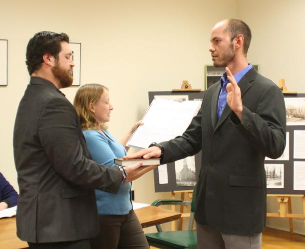 New Potsdam village mayor and trustees sworn in, take their seats at