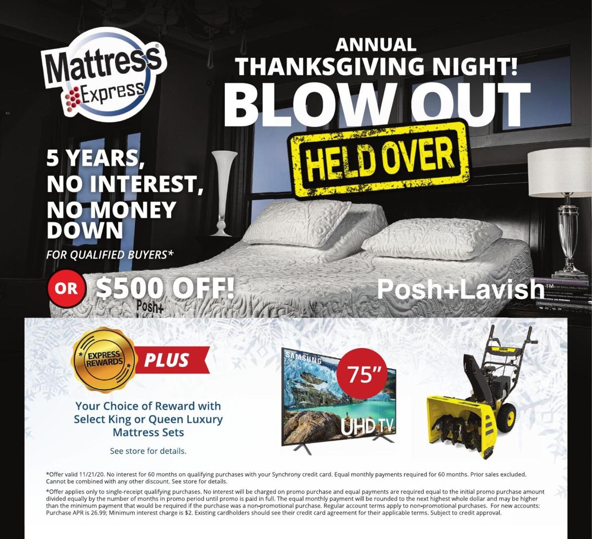 Mattress Express Print Ads