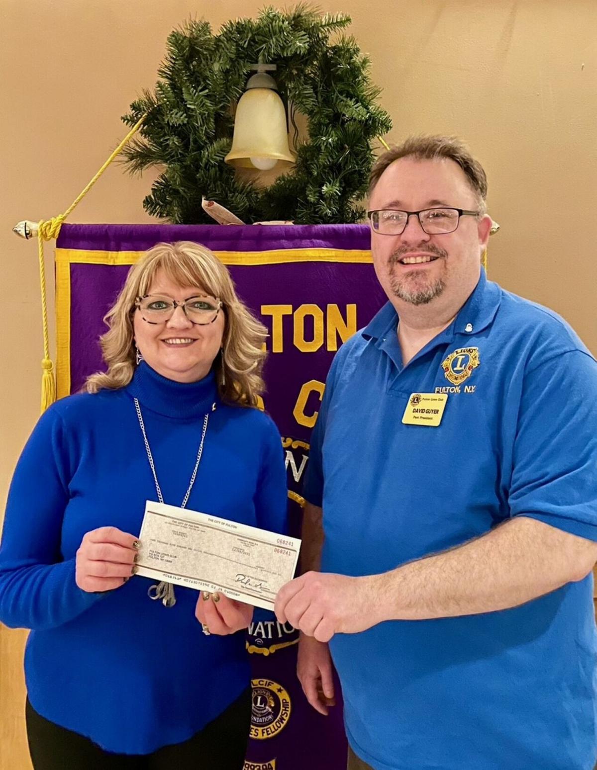 Fulton Lions Club inducts Morrison, receives $1,500 grant from city of Fulton