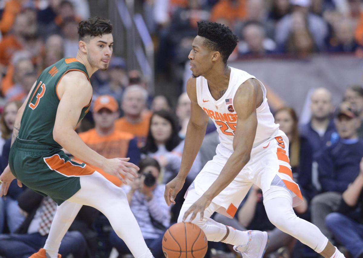 College Basketball Syracuse S Long Range Shooting Sends Miami