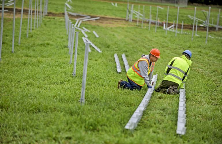 Solar array construction work begins | News | nny360.com