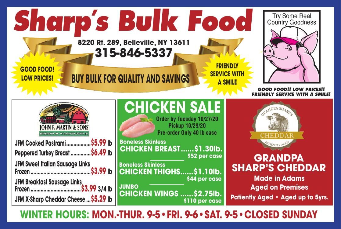 sharps bulk food Print Ads