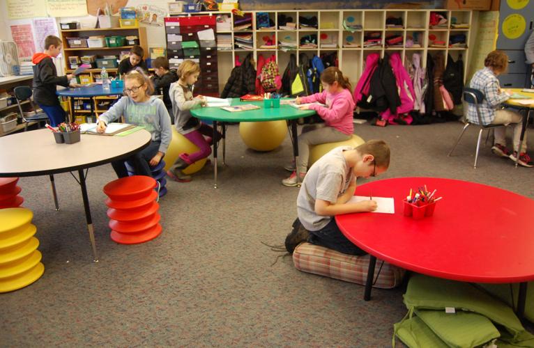 Carthage Elementary has a ball with seating options Arts and Life