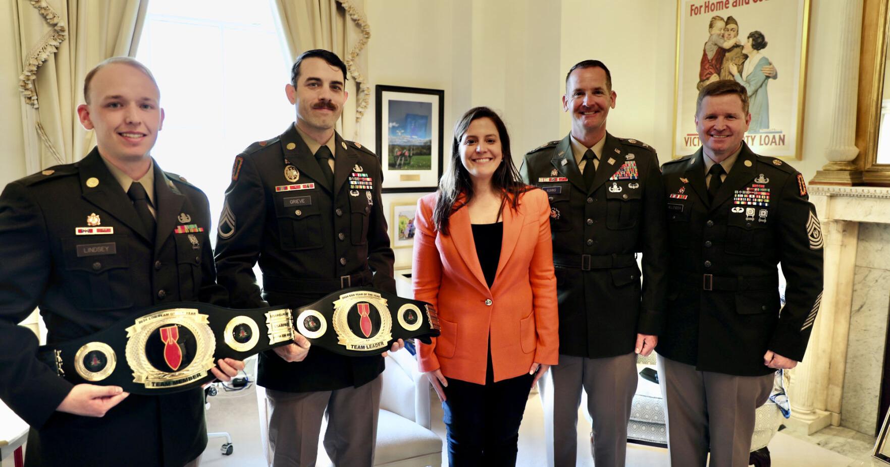 Stefanik recognizes Fort Drum soldiers who won all-Army Explosive Ordnance Disposal team competition - Vimarsana News