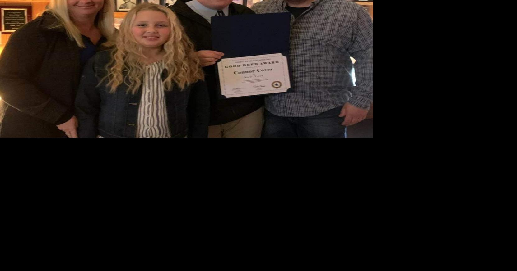 Carthage freshman Covey honored for good deeds Community Giving