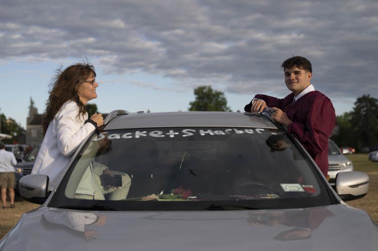 PHOTOS Socially distant car parade, graduation ceremony held for Sackets Harbor’s Class of 2020