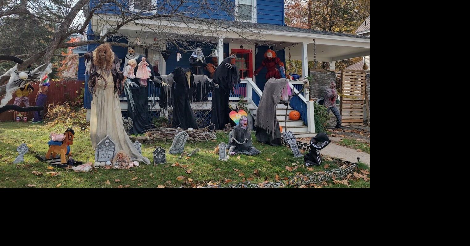 Halloween display brings spooky season to life in village