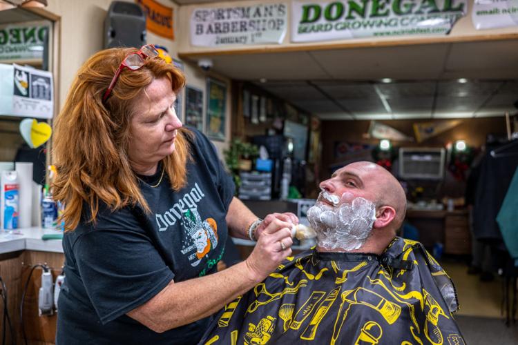 Race to the hairiest face underway after ceremonial Donegal King of