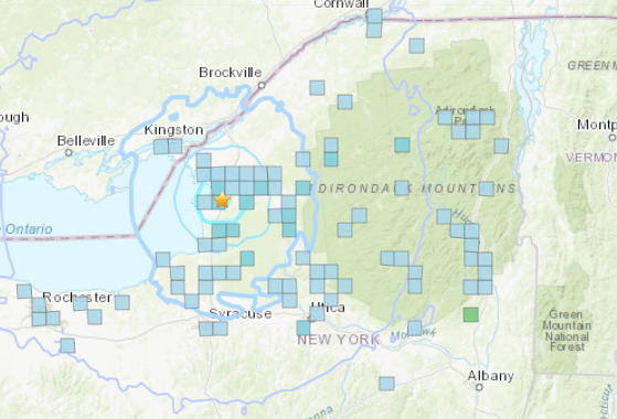 Earthquake reported near Adams | Top Stories | nny360.com