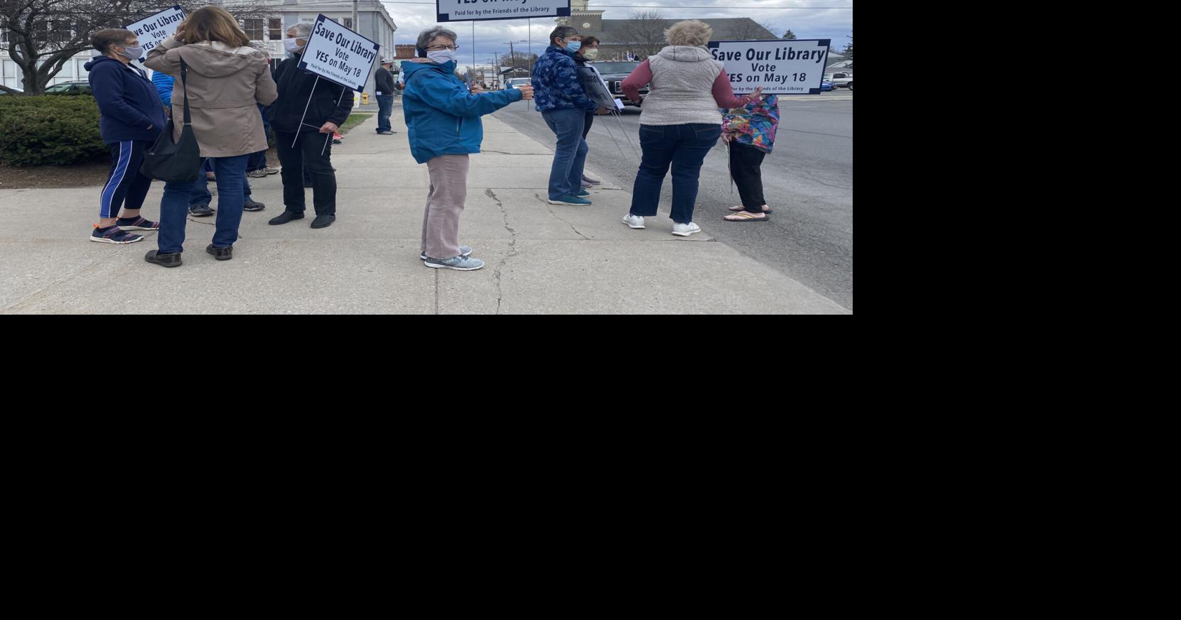 Ogdensburg library supporters rally as phased decline in city funding