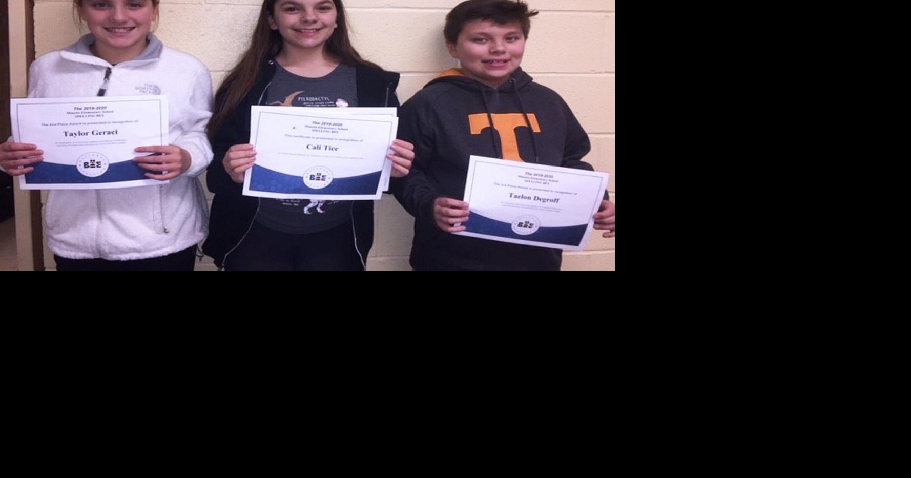 Elementary spellers advance to the district bee in March