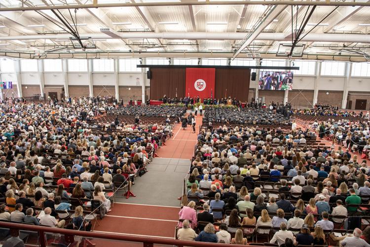 Newell Field House packed for St. Lawrence University graduation