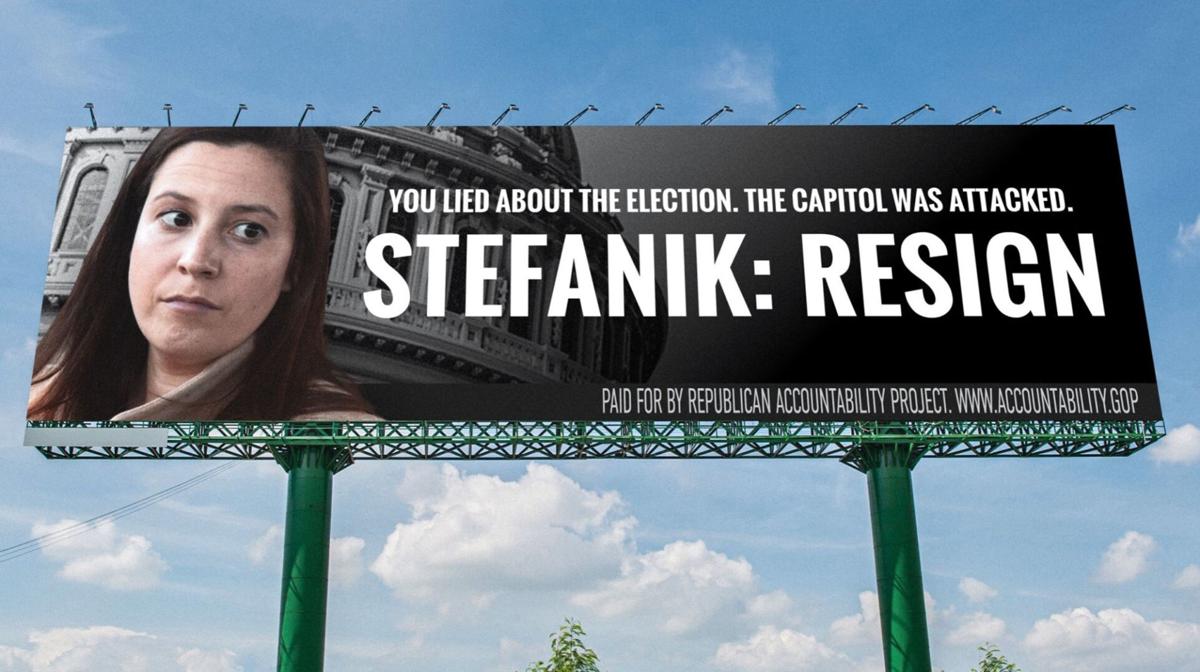 Billboard campaign calls on Stefanik to resign | State News | nny360.com