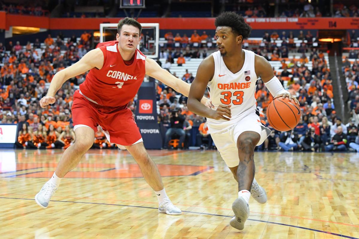 College Basketball Syracuse S Boeheims Hold Off Cornell S Boeheim
