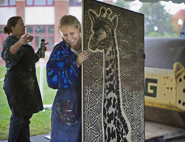Large-Scale Printmaking Works Abound…thanks to Steamrollers!