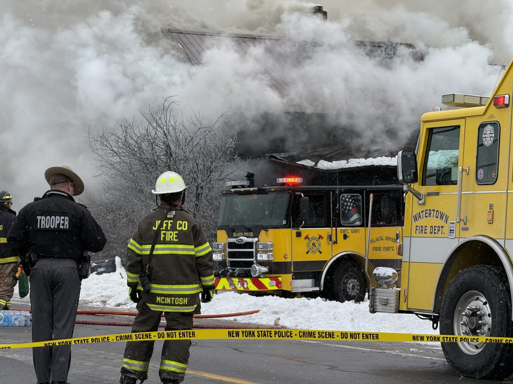 One person found dead after town of LeRay fire Wednesday | Crime & Law ...