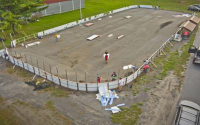 Rink renovation begins