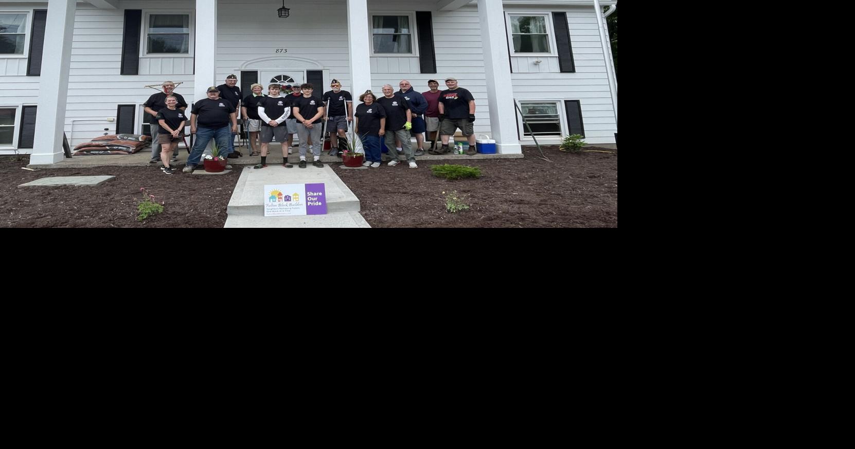 Penny Halstead’s block receives a Fulton Block Builder Pride Grant to