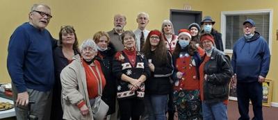 Christmas caroling in downtown Fulton