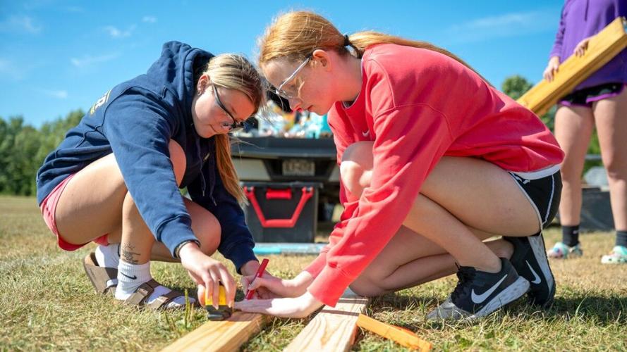 Net gain in LaFargeville Teens revitalize basketball court as