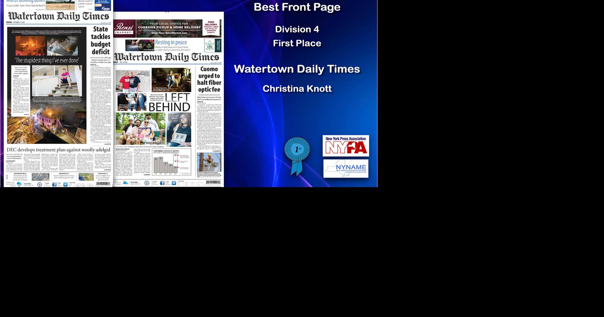 Northern New York Newspapers wins 16 awards in 2020 NYPA Better ...