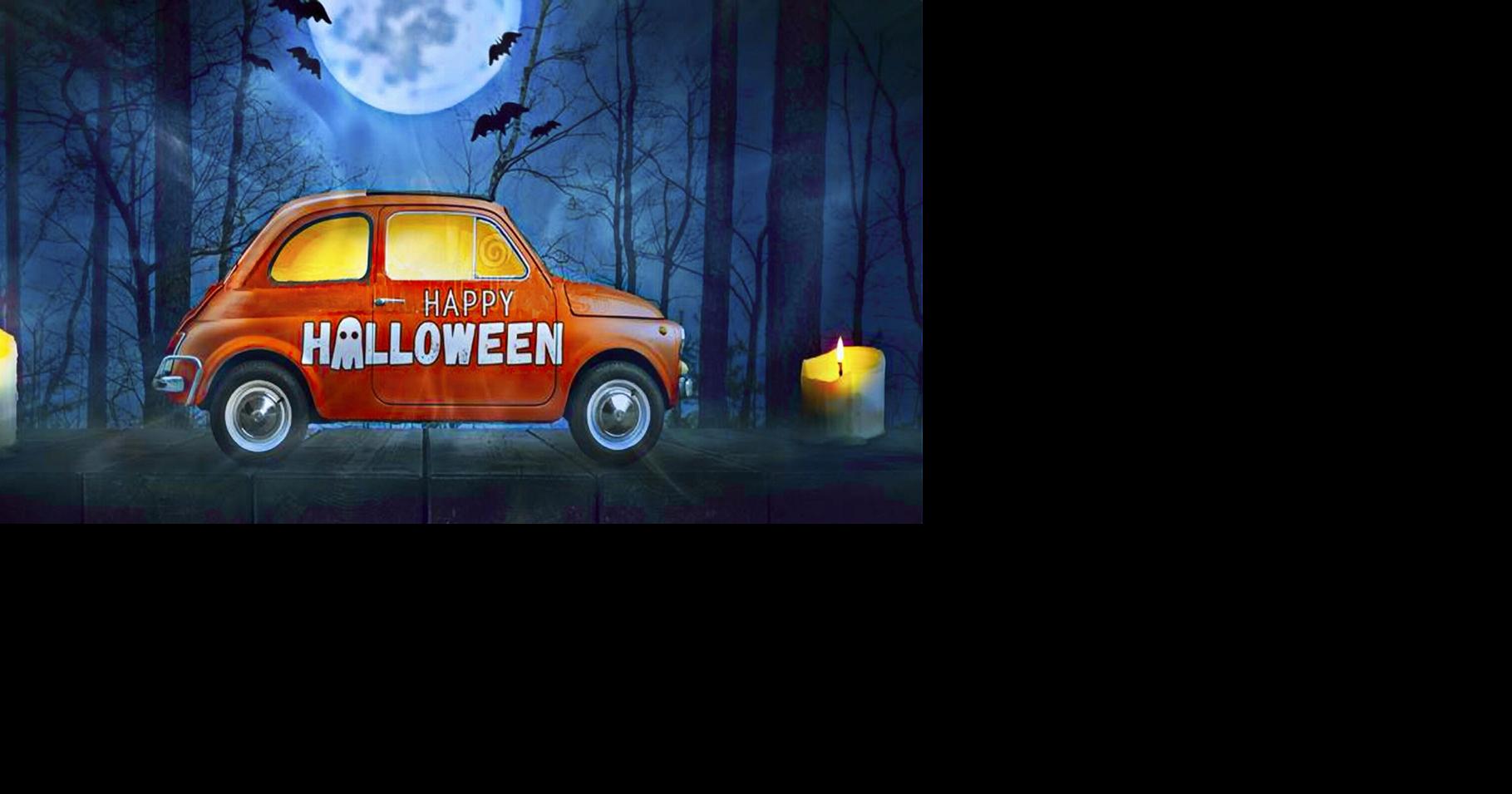 Drivethru trickortreat event at the Speedway for Oswego’s kids this