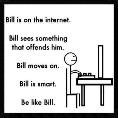 You Absolutely Should Not Be Like Bill The Smarmy Stick Figure Meme Eating Facebook News Nny360 Com