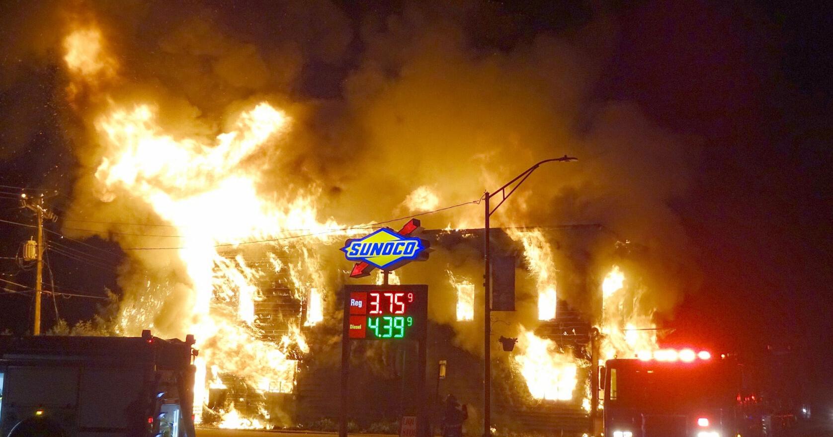 PHOTOS: Fire destroys building on Main Street in Tupper Lake - Vimarsana News